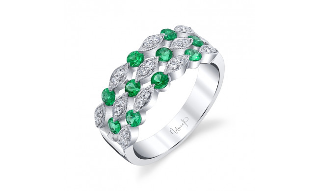 Uneek Emerald Diamond Fashion Ring - LVBRI555E