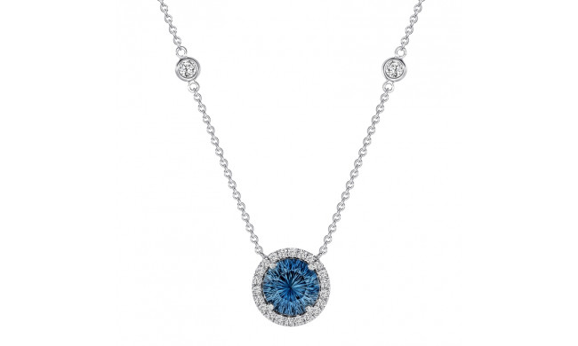 Uneek Blue Sapphire Diamond Pendant - LVN683RD