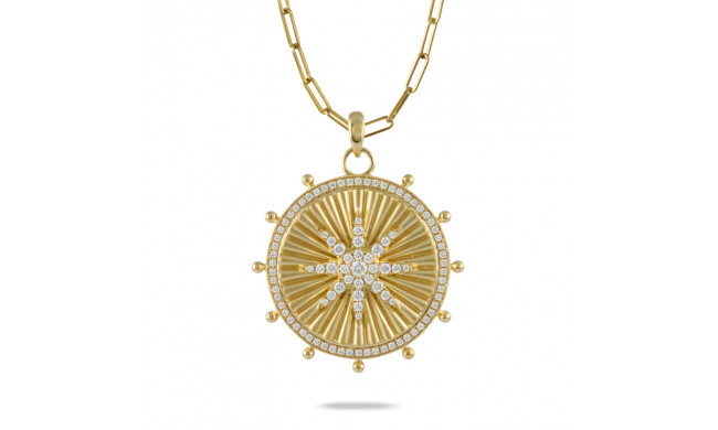 Doves Celestia 18k Yellow Gold Diamond Pendant - P9895
