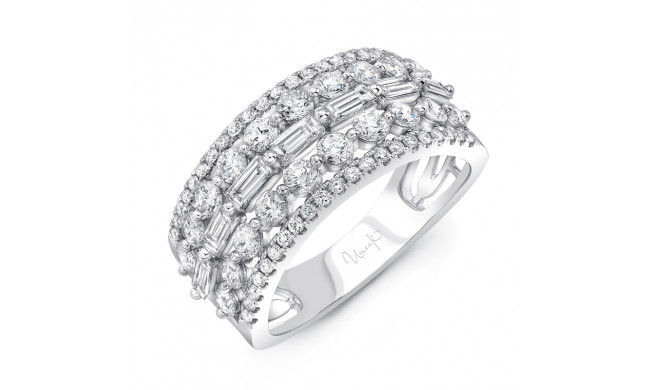 Uneek Baguette and Round Diamond Wide Band - LVBW170W