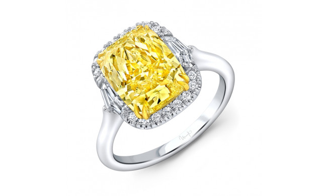 Uneek Cushion Cut Diamond Engagement Ring - R10499CUFY