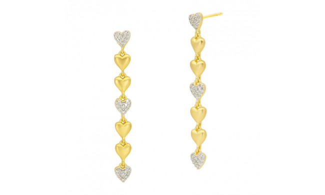 Freida Rothman From The Heart Linear Earring - PYZE020445B-14K