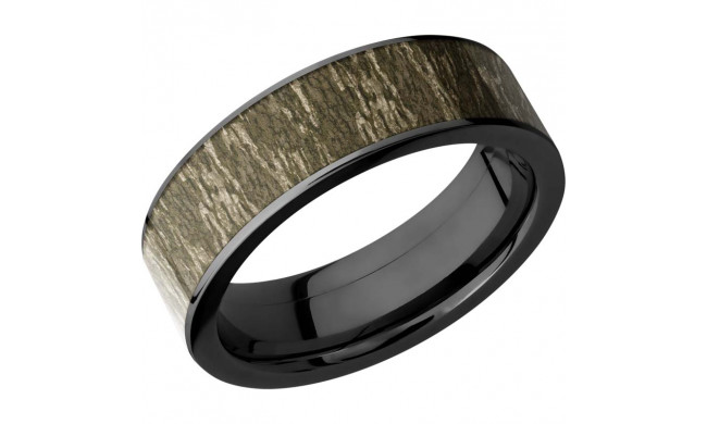 Lashbrook Black Cobalt chrome 7mm Men's Wedding Band - Z7F16_MOCBL+POLISH