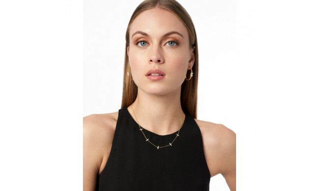 Freida Rothman Radiance Station Short Chain Necklace In Rose Gold - RNRPZN02-16E