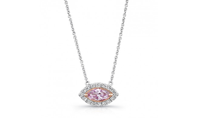 Uneek Marquise Pink Diamond Halo Pendant - NEK113