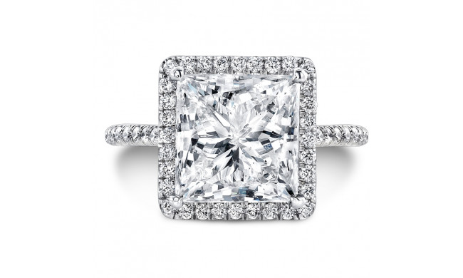 Uneek 4-Carat Princess-Cut Diamond Halo Ring - LVS787PR