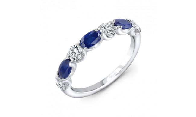 Uneek Blue Sapphire Diamond Wedding Band - RB5184SU