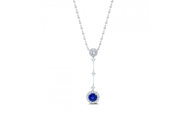 Uneek Blue Sapphire Diamond Pendant - LVN692RDBS