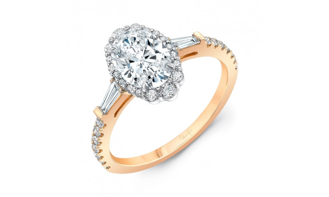 Uneek Petals Oval Diamond Engagement Ring - SWS232BGR-OV