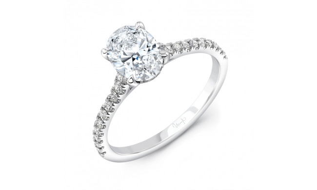 Uneek Oval Diamond Engagement Ring - R017U
