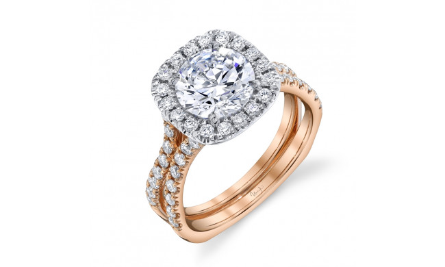Uneek Round Diamond Engagement Ring - LVS1058WR
