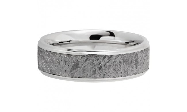 Lashbrook Cobalt Chrome Meteorite 7mm Men's Wedding Band - CC7B15(S)_METEORITE+POLISH