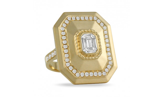 Doves Mykonos 18k Yellow Gold Diamond Ring - R9795