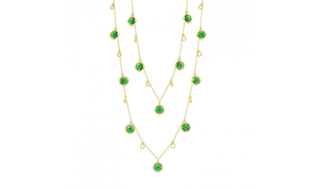 Freida Rothman Stone Droplet Necklace - YZ070456B-DGR-40