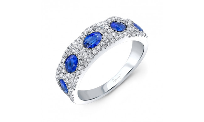 Uneek Blue Sapphire Diamond Fashion Ring - LVBMI1332S