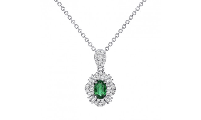 Uneek Oval Emerald Pendant - LVNRI292E