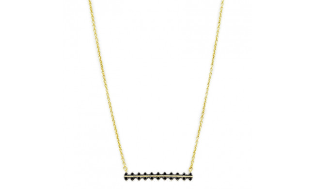 Freida Rothman Harlequin Edge Pendant - YR070272B-BK-16E