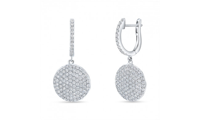 Uneek Diamond Dangling Hoop Earrings - ER0896DC