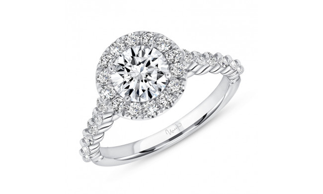 Uneek Us Collection Engagement Ring - SWUS017RDCW-6.5RDV2