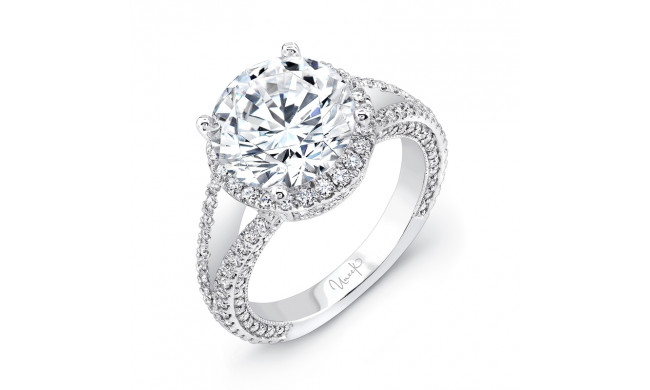 Uneek Halo Split Shank Round Diamond Semi Mount - LVS843
