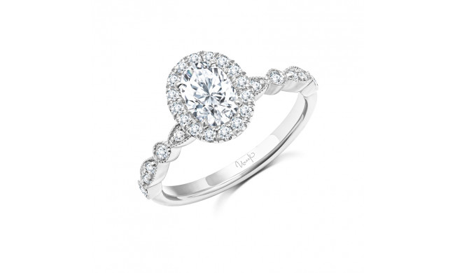 Uneek Us Collection Oval Diamond Engagement Ring - SWUS003OVW-7X5.5OV