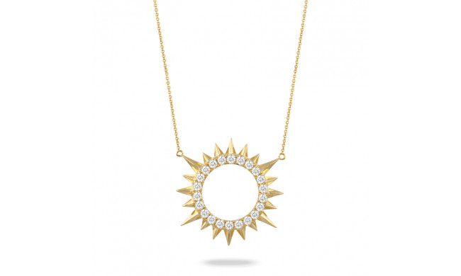 Doves Celestia 18k Yellow Gold Diamond Necklace - N9368