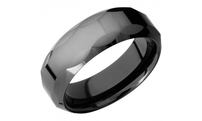 Lashbrook Black Tungsten 8mm Men's Wedding Band - C08B007+POLISH