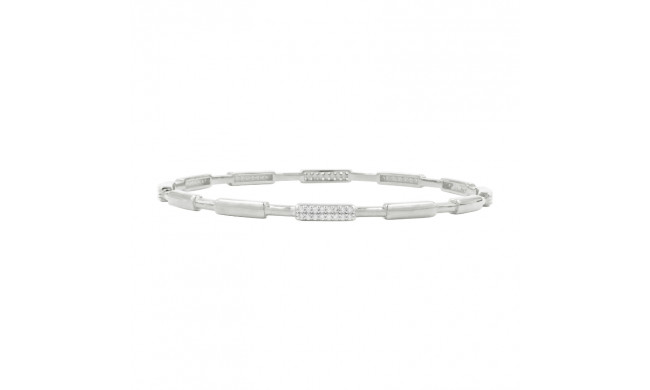 Freida Rothman Radiance Single Slide Bangle In Silver - RNPZB02