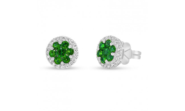 Uneek Emerald Diamond Earrings - LVEMT0102E