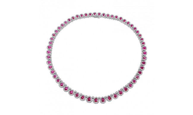 Uneek Ruby Diamond Necklace - LVNR2316R