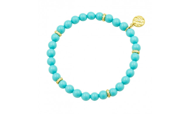Freida Rothman Matte Bead Stretch Bracelet - YSZ070084B-TQ