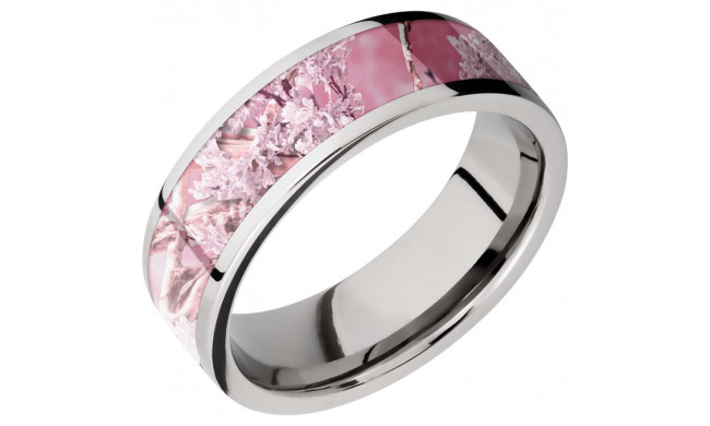 Lashbrook Cobalt Chrome 7mm Men's Wedding Band - CC7F15_KINGSPINK+POLISH