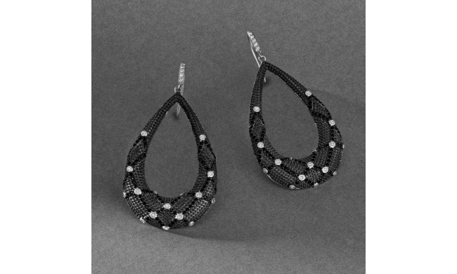 Freida Rothman Industrial Finish Open Teardrop Fishhook Earrings - IFPKZBKE33