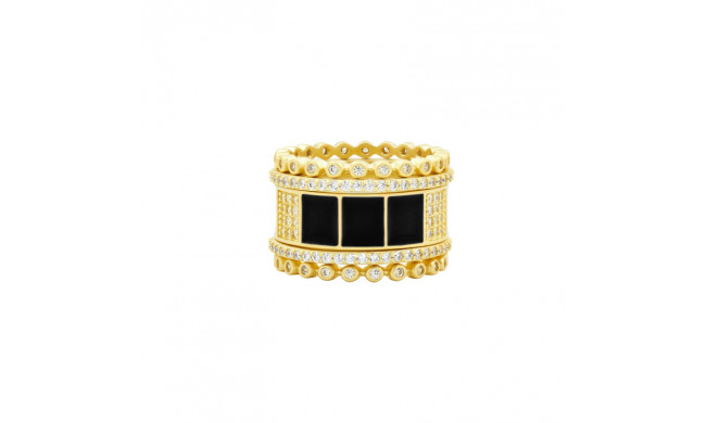 Freida Rothman Harmony 5-Stack Ring - HAYZBKR05-8