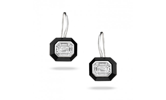 Doves Mondrian 18k White Gold Gemstone Earrings - E9170BO-1