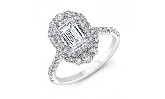 Uneek Emerald Cut Diamond Engagement Ring - SWS232DHDS-7X5EM