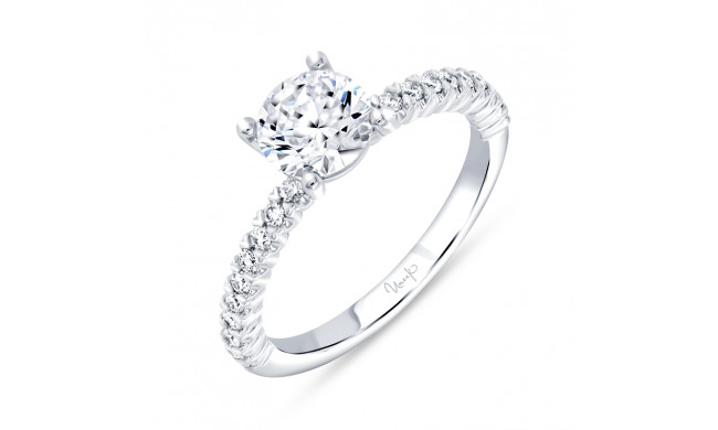 Uneek Timeless Round Diamond Engagement Ring - R600RB-100