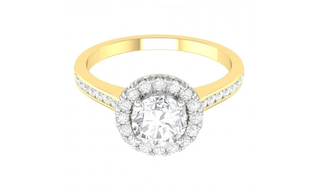 Martin Flyer Two Tone 18k Gold FlyerFit Engagement Ring