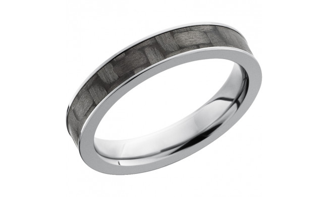 Lashbrook Titanium 4mm Men's Wedding Band - C4F13_CF+POLISH