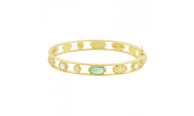 Freida Rothman Amazonian Allure Multi Stone Hinge Bangle - AAYZMB06-H