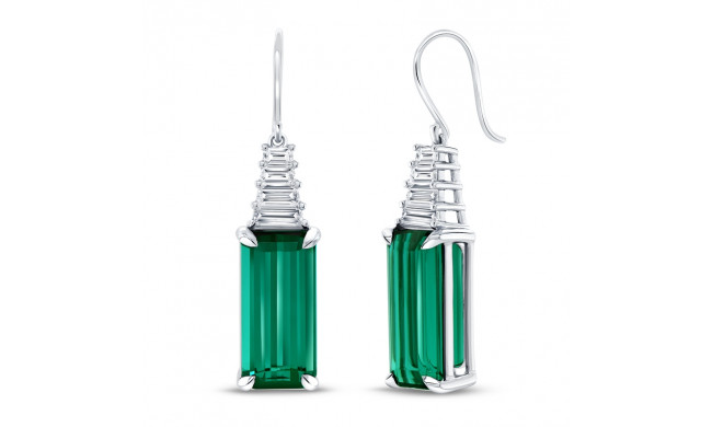 Uneek Precious Green Tourmaline Earrings - ER4437-GT