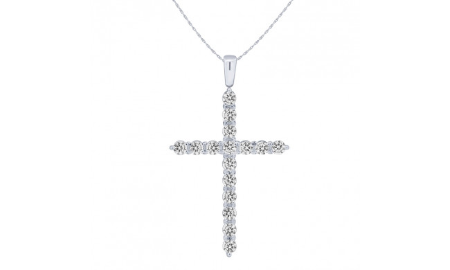 Uneek Cross Diamond Pendant - LVNDNC161W