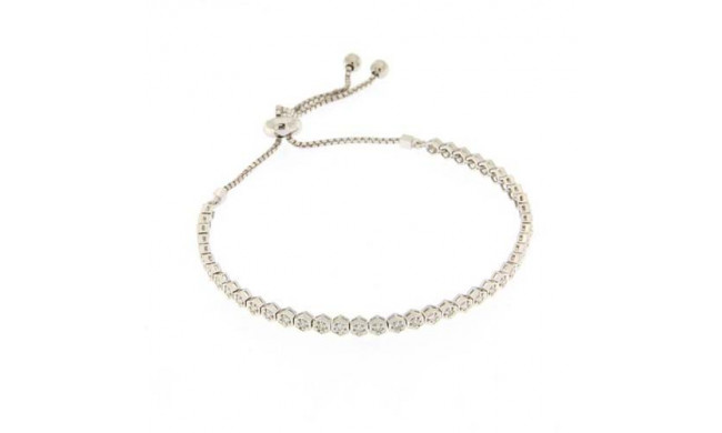 Meira T 14k White Gold Diamond Bracelet with Tie