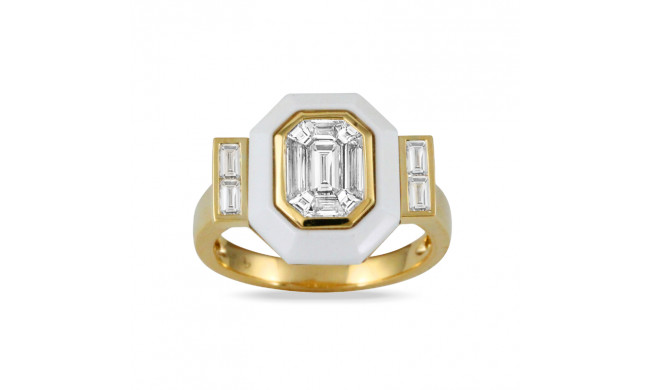 Doves Mykonos 18k Yellow Gold Diamond Ring - R9418WA-2