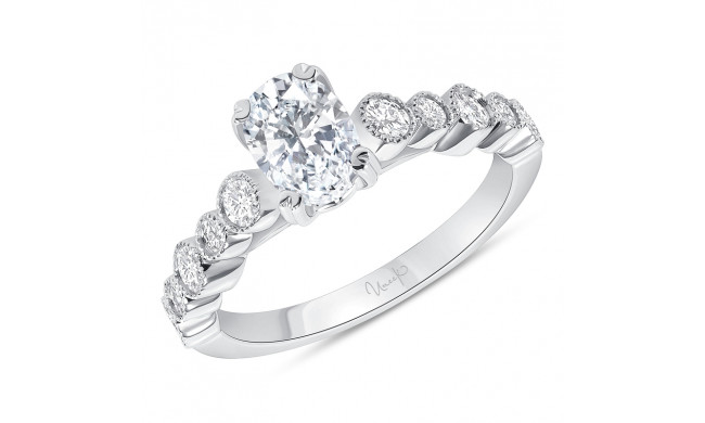 Uneek Us Collection Oval Diamond Engagement Ring - SWUS9688CW-7X5OV