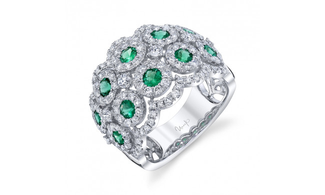 Uneek Emerald Diamond Fashion Ring - LVBRI701E