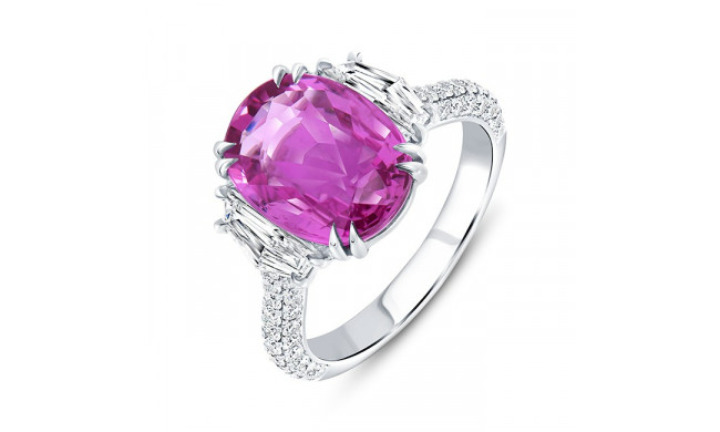 Uneek Precious Oval Pink Sapphire Engagement - R060OVPSU