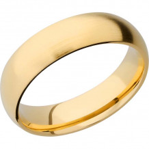 Lashbrook 14k Yellow Gold 6mm Men's Wedding Band - 14KY6D-P+SATIN