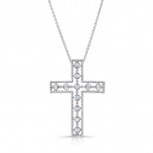 Uneek Cross Diamond Pendant - LVNWC833W