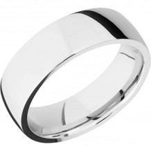 Lashbrook Cobalt Chrome 7mm Men's Wedding Band - CC7LD-P+POLISH